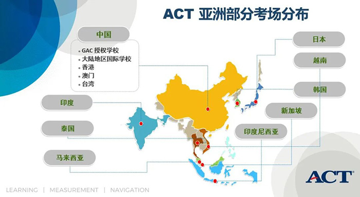 2022年ACT國際考場10月考試報名通道