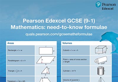 A Level備考：Edexcel GCSE和IGCSE數(shù)學公式表