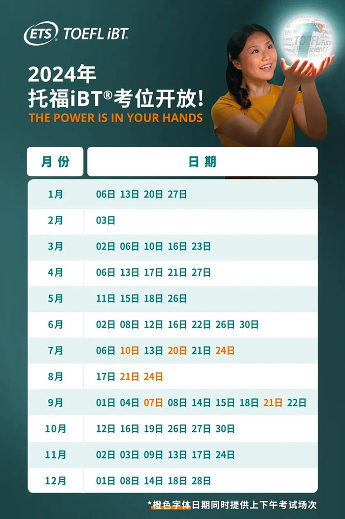 2024年托福考試及成績查詢時(shí)間,考試費(fèi)