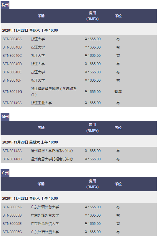GRE考位播報|11月、12月大量余位可報，速度上線預約！