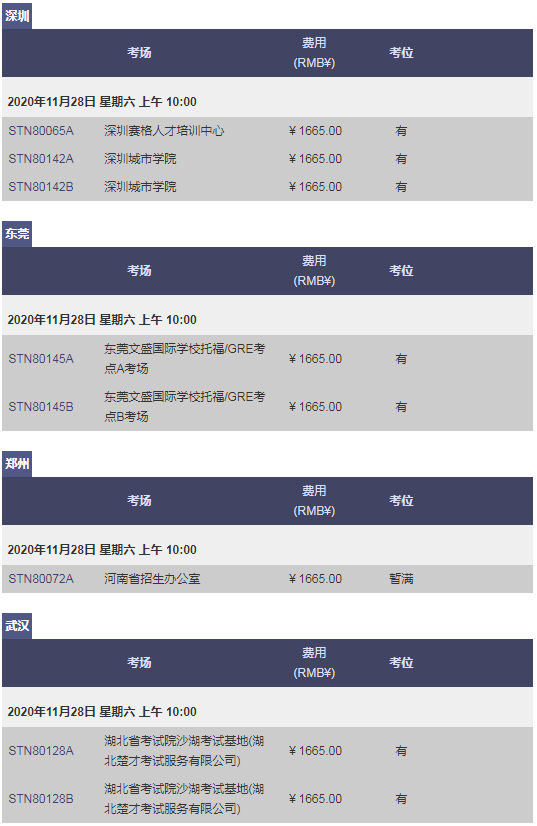 GRE考位播報|11月、12月大量余位可報，速度上線預約！